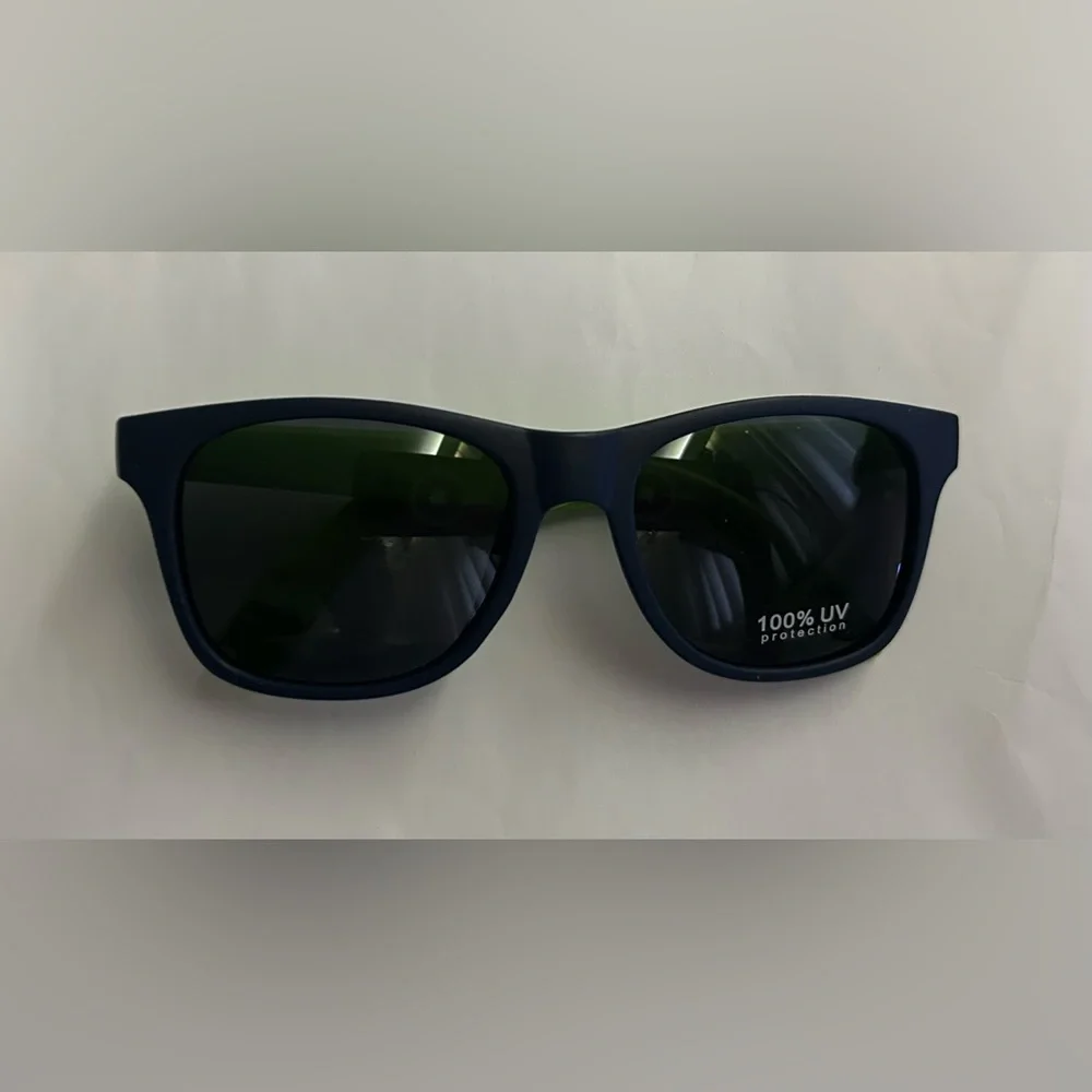 New Tommy Bahama Kid Sunglasses Blue Frame Green Temple Boys Girls Unisex Summer